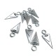 4 cm Enamel Zipper Pull Triangle Shape Zipper Pulls for Coats and Jackets E 1787