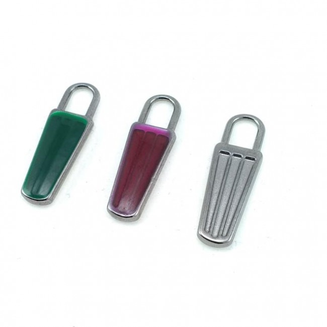 Fermuar elciği mine taşlı 27 mm x 8 mm E 1791 Fermuar elciği mine taşlı 27 mm x 8 mm E 1791