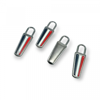 3 cm Enamel Zipper Pullers 3 Colors Combination E 1791