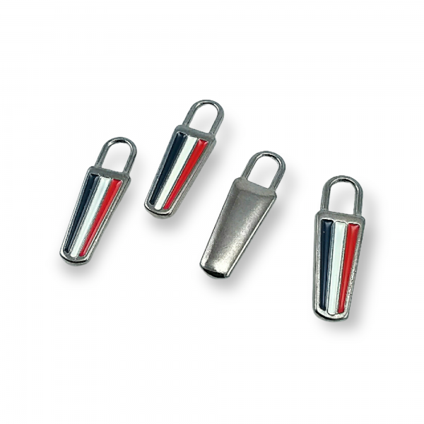 3 cm Enamel Zipper Pullers 3 Colors Combination E 1791