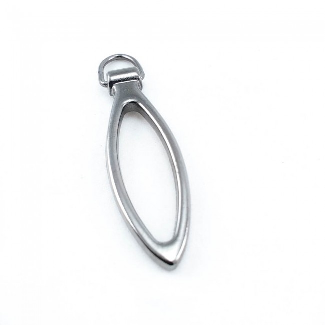 Fermuar elciği - zamak metal - boy 43 mm E 1855 Fermuar elciği - zamak metal - boy 43 mm E 1855