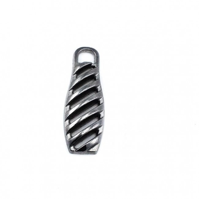Fermuar elciği modern tasarım 30 mm x 10 mm E 1946 Fermuar elciği modern tasarım 30 mm x 10 mm E 1946