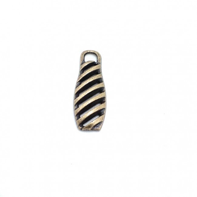 Fermuar elciği modern tasarım 30 mm x 10 mm E 1946 Fermuar elciği modern tasarım 30 mm x 10 mm E 1946
