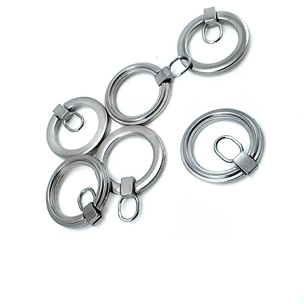 Zipper Handle - Zinc Alloy Metal - Ring Shape - 25 mm E 2022