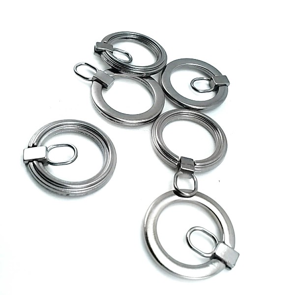 Zipper Handle - Zinc Alloy Metal - Ring Shape - 25 mm E 2022