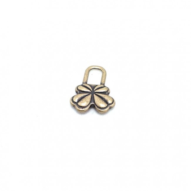 Fermuar elciği papatya şekil 18 mm x 14 mm E 2029 Fermuar elciği papatya şekil 18 mm x 14 mm E 2029