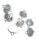 22 mm x 23 mm With & Without Stone & Enamel Heart Shaped Zipper Puller E 264