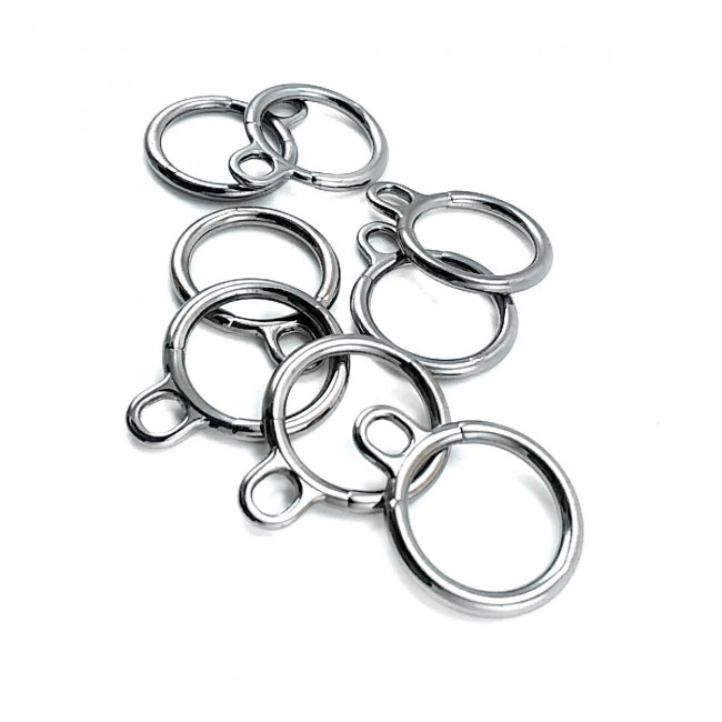 26 mm x 20 mm Halka Tasarımlı Fermuar Elciği E 274 26 mm x 20 mm Halka Tasarımlı Fermuar Elciği E 274