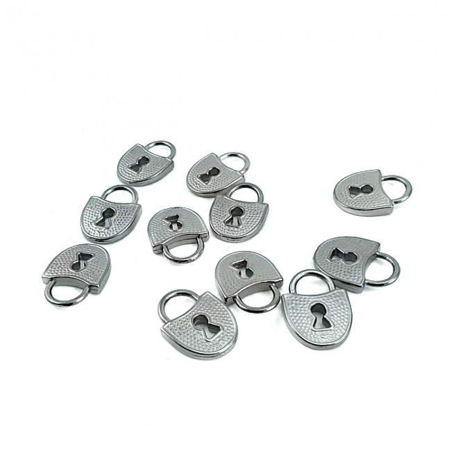 Kilit Şekilli Metal Elcik 18 mm x 14 mm E 458 Kilit Şekilli Metal Elcik 18 mm x 14 mm E 458