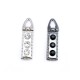 Zipper handles with enamel stone 37 mm x 8 mm E 527