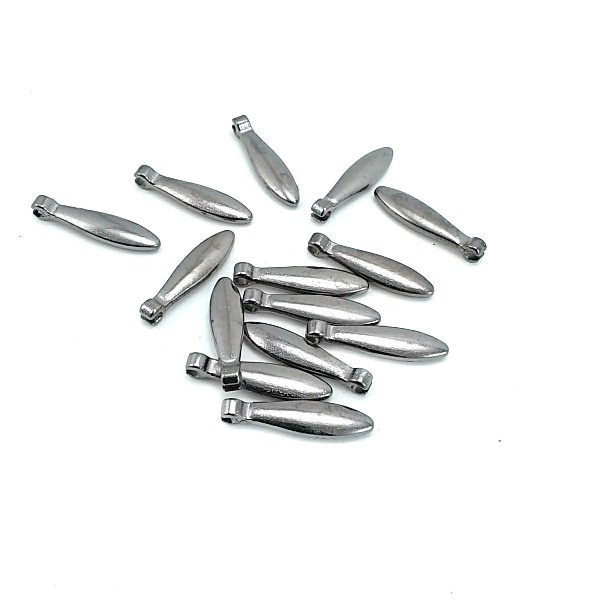 24 x 5 mm Drop-shaped zipper pull E 823