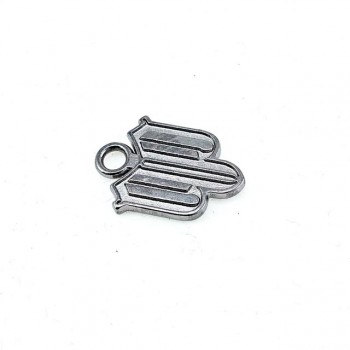 23 x 17 mm Zipper Pull Metal Shield Shape E 831