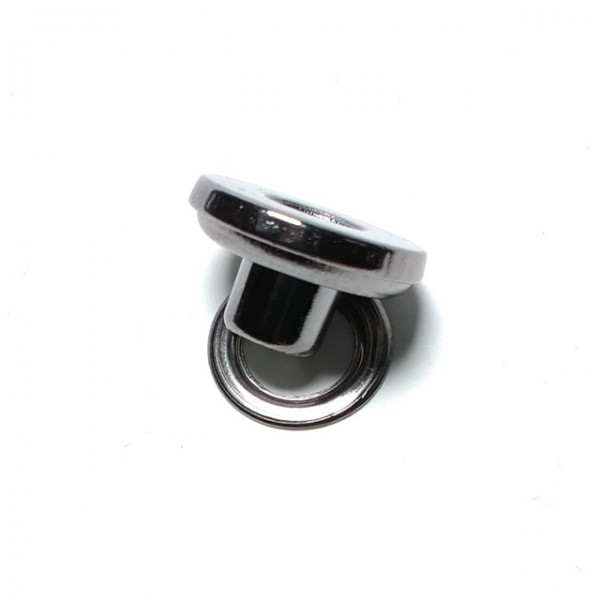 Button shape eyelet zinc alloy metal production diameter 15 mm E 1699