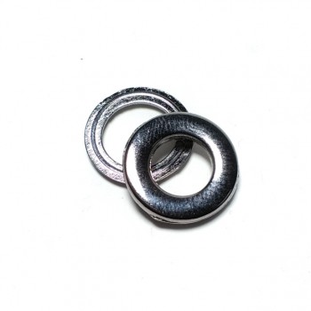 Oval Eyelet zinc alloy metal production diameter 15 mm E 1769