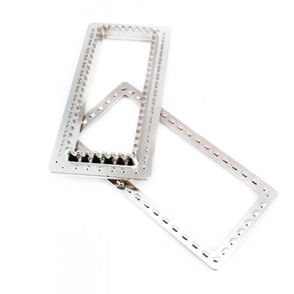 Eyelet zinc alloy frame shape 50 x 24 mm E 1983