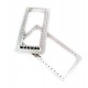 Eyelet zinc alloy frame shape 50 x 24 mm E 1983