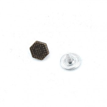 8x8 mm Altıgen şekilli nokta desenli perçin - rivet E 1269