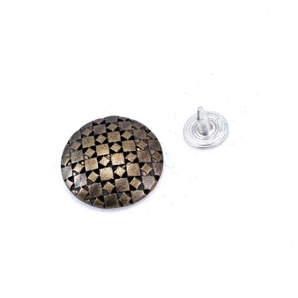 27 mm 16 L Rivet With Geometric Pattern E 919