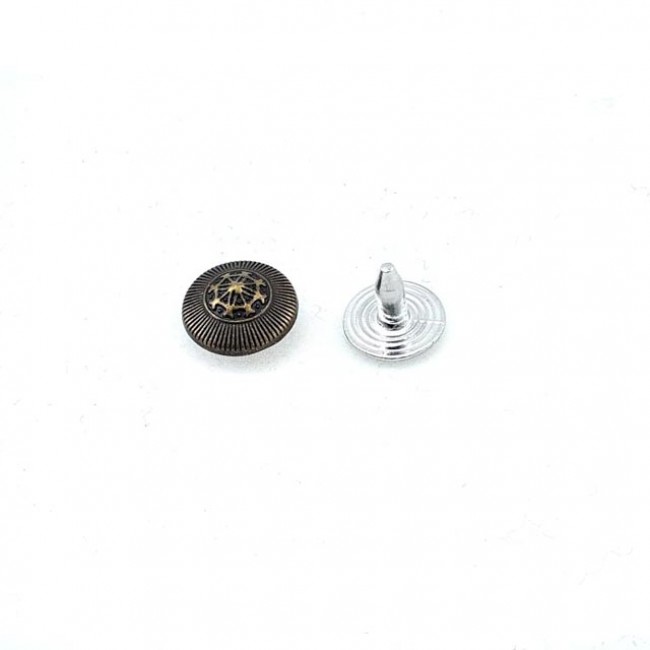 Zamak perçin - rivet desenli tasarım 8 mm 13 boy E 963 Zamak perçin - rivet desenli tasarım 8 mm 13 boy E 963
