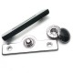 Double track rod stylish snap button 45 x 10 mm E 1594