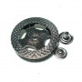 Round and patterned metal studs button diameter 38 mm B 103
