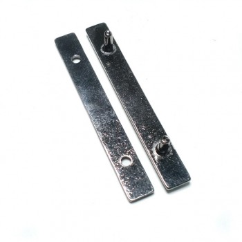 Zamak Çubuk Şekil Zamak Çanta Aksesuarı 50 x 6 mm B 136