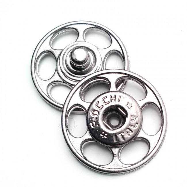 Çift parça yuvarlak dikme çıt çıt 23 mm E 1182 Çift parça yuvarlak dikme çıt çıt 23 mm E 1182