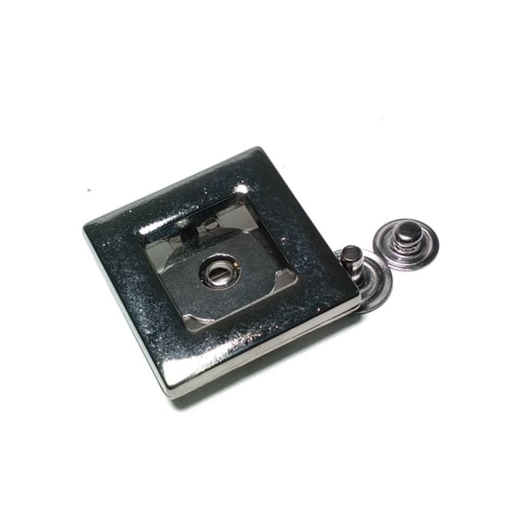 Snap Fasteners - Square Shape Coat and Leather Coat Snap Button 30 x 30 mm
