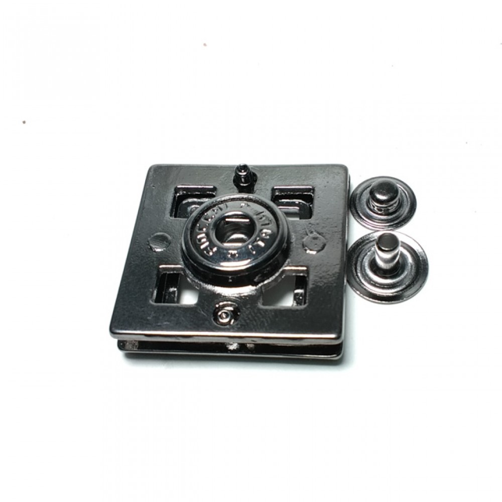 Snap Fasteners - Square Shape Coat and Leather Coat Snap Button 30 x 30 mm