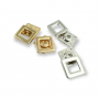 25 x 25 mm Aesthetic Square Coat and Jacket Snap Button E 1282