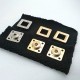 25 x 25 mm Aesthetic Square Coat and Jacket Snap Button E 1282