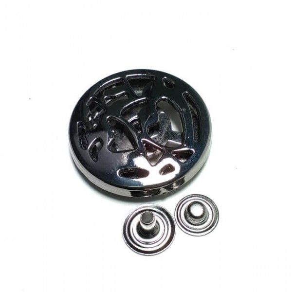 Round zamak studs button diameter 22 mm 1330