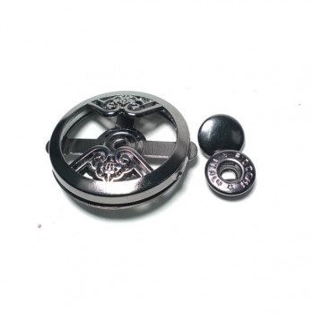 Round Metal Snap Button Button Diameter 37mm metal E 1543