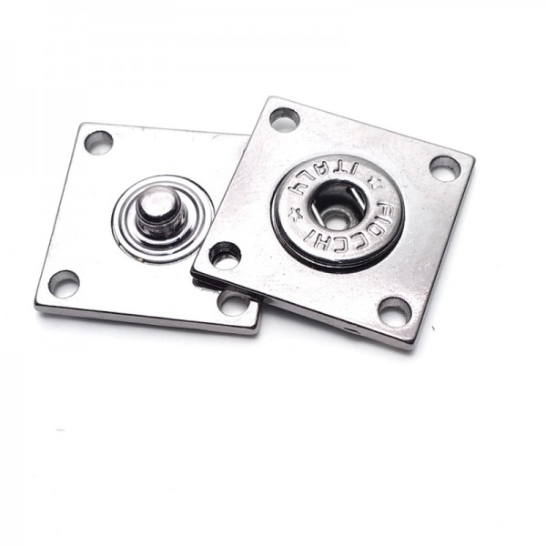 Strut Metal Square Snap Button Button 22mm-1707