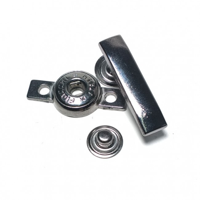 Çubuk şekil çift parça çıtçıt düğme 30 x 7 mm Е 1733 Çubuk şekil çift parça çıtçıt düğme 30 x 7 mm Е 1733