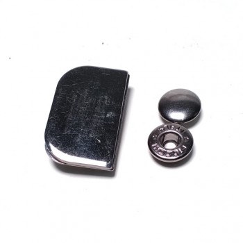 Half Square double piece snap button 31 x 20 mm Е 1747