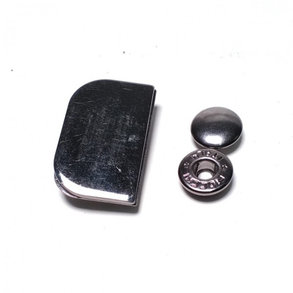 Half Square double piece snap button 31 x 20 mm Е 1747