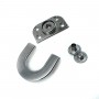 32 x 28 mm Decorative Snap Fastener Button C Shape Zinc Alloy S1761