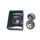 Double track snap button zinc alloy metal U shape 30 x 23 mm E 1772