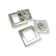 32 x 32 mm Metal Snap Button Square Shape Е 1831