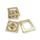 32 x 32 mm Metal Snap Button Square Shape Е 1831