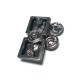 Metal Stylish Double Piece Snap Button Button 37 x 17 mm E 1860