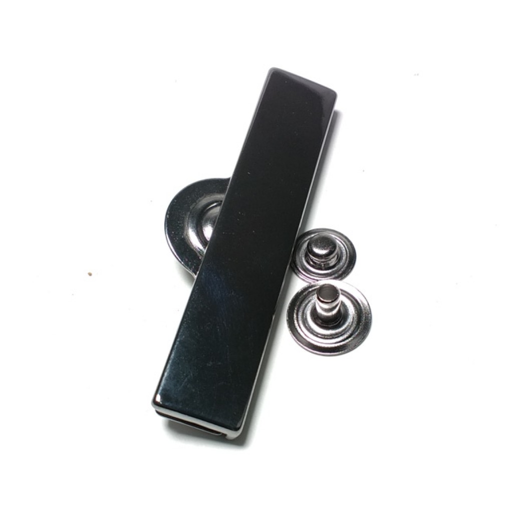 Metal Snap Button Rectangular Shape 60x12 mm | Textile Metal ...