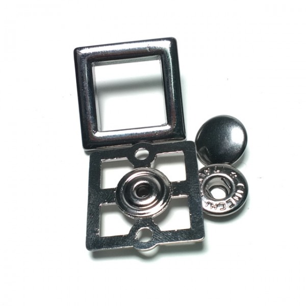 Eyelet Two-piece square snap button 24 x 24 mm E 1881