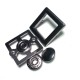 Eyelet Two-piece square snap button 24 x 24 mm E 1881