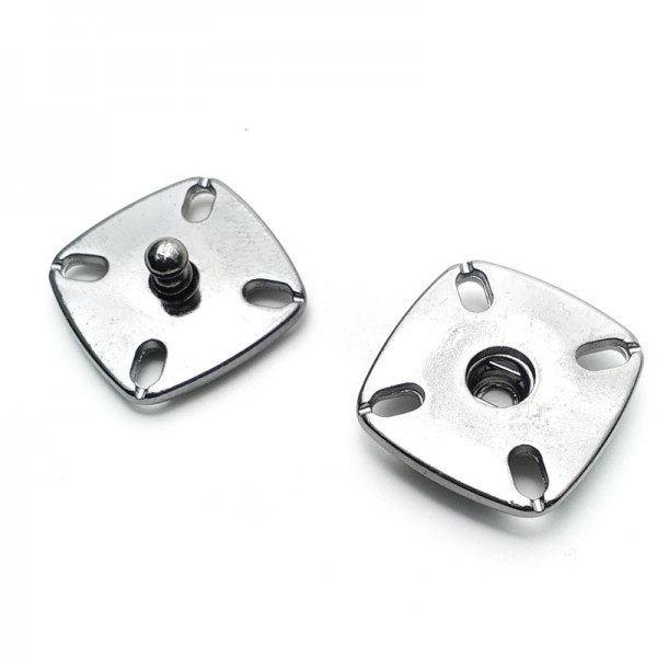 Sewing zinc alloy square studs button 17 mm kare 1919