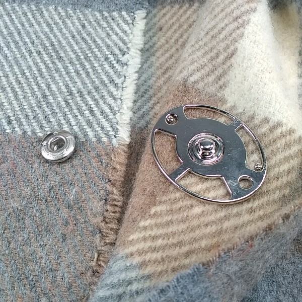 40 x 30 mm Çıt çıt Düğme Oval Şekil Palto Kaban ve Dış Giyim Çıtçıtı E 1972