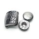 Snap button metal double parts 18 x 25 mm E 1978