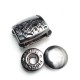 Snap button metal double parts 18 x 25 mm E 1978