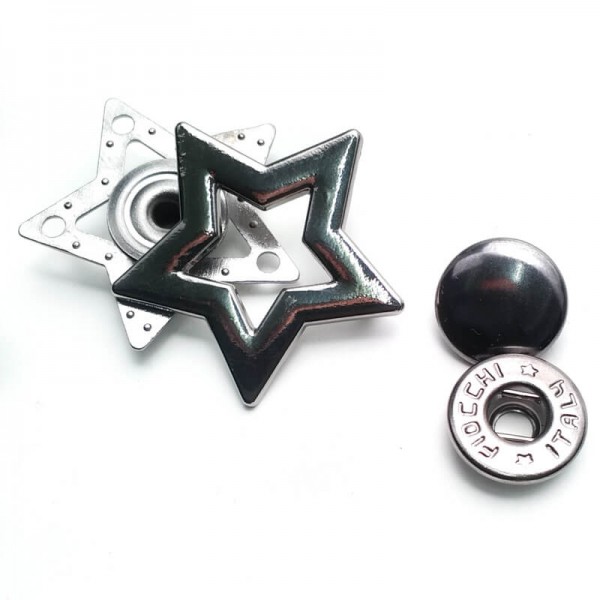 40 mm Snap Fasteners Button Star Shape  Е 1984